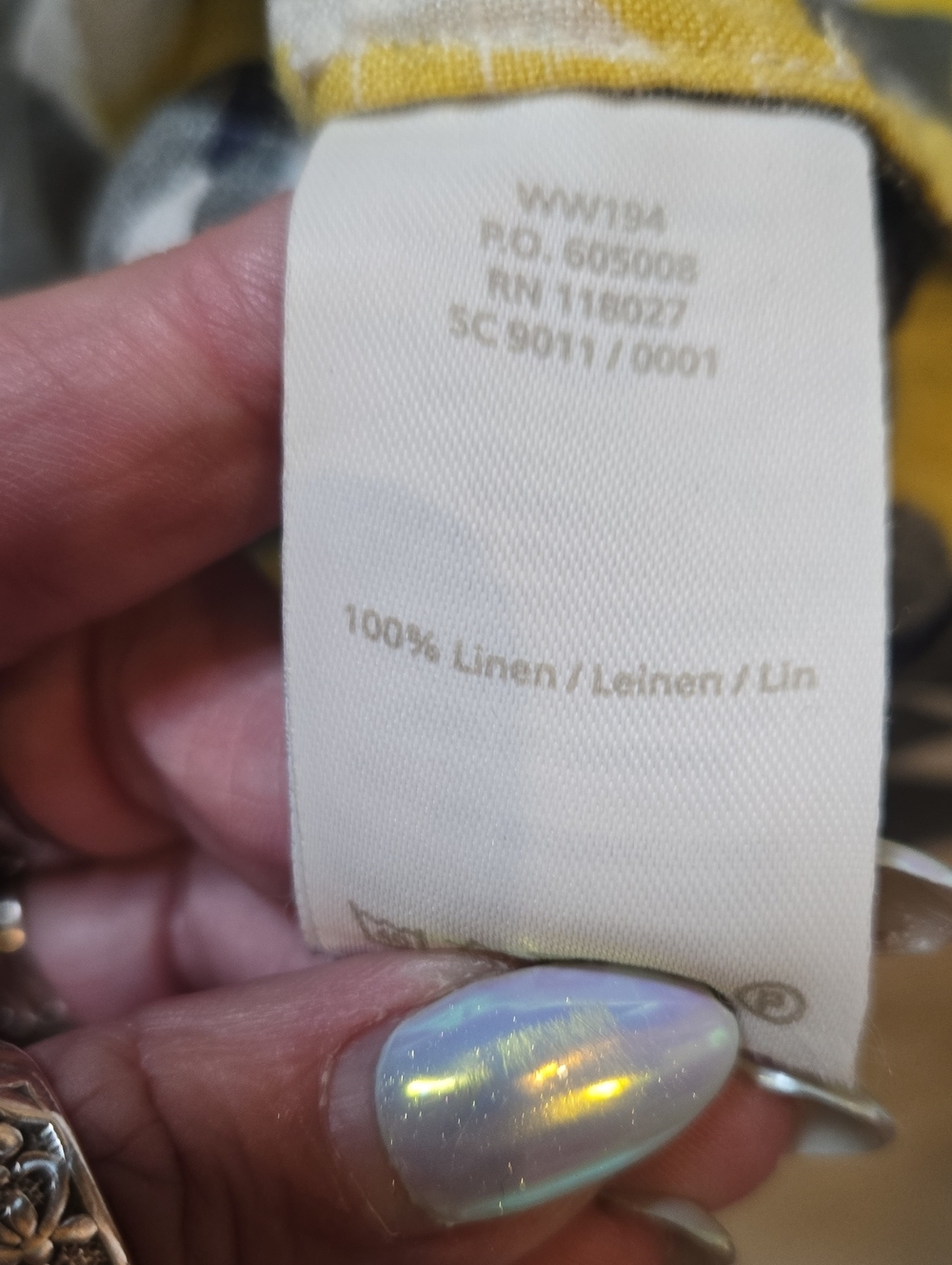 Boden Lemon Print Linen Shift Dress - Picture 8 of 10